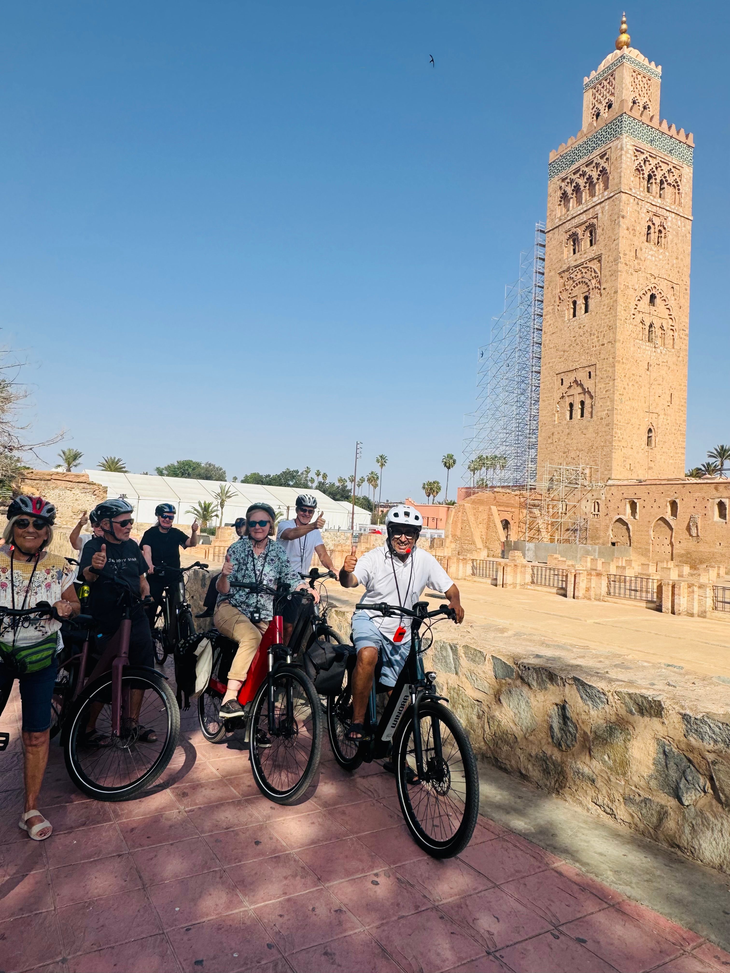 Tour group at Koutoubia Mosque
